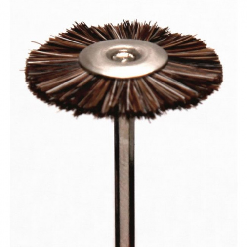 Щёточка Songjiang Sheshan натуральная щетина, коричневая, средней жесткости, диаметр 22мм, 1шт. 
