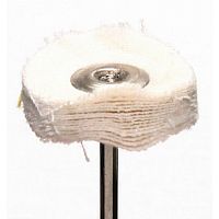 Фильц зуботехнический Sheshan Brush  бязевый, кремовый, мягкий, на дискодержателе, диаметр 22мм, 1шт