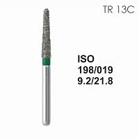 Бор алмазный MANI TR-13C по ISO 198, конус ,019 х 9.2 х 21.8 мм, зернистость C, 5 штук