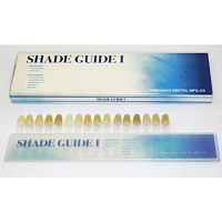 Расцветка Shade Guide I-NEW для двухслойных акриловых зубов - 17 цветов, YAMAHACHI (Япония)