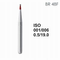 Бор алмазный MANI BR-48F по ISO 001, шар, 006 х 0.5 х 19.0 мм, зернистость F, 5 штук