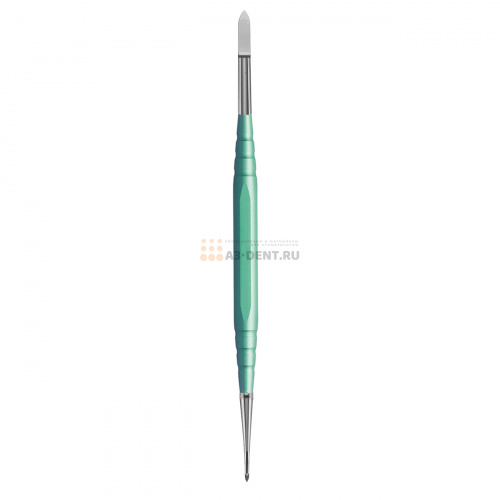 Резчик 07302 моделировочный зуботехнический двусторонний для работы с воском, ручка длиной 95 мм зеленая с рабочими частями A2, C2 фото 7