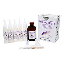 Пластмасса Re-Fine Bright Set 3 самотвердеющая (3 минуты), цвет A2, A3, B2, C2, D1, набор 5 х 50 г + 260 мл.