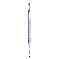 Резчик 07303 моделировочный зуботехнический двусторонний для работы с воском, ручка длиной 95 мм серебристая с рабочими частями A9, B4