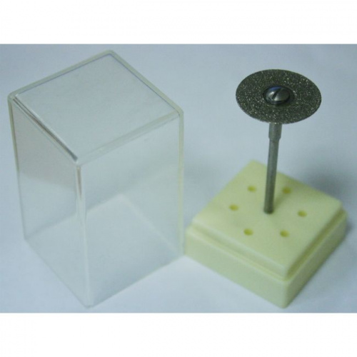 Диск сепарационный алмазный 2-сторонний,средняя зернистость,диаметр рабочей части 19 мм,1 шт 