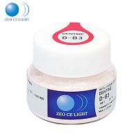 Дентин ZEO CE LIGHT Dentine D-B3, цвета отличны от VITA, порошок, 20 г.