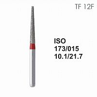 Бор алмазный MANI TF-12F по ISO 173, конус ,015 х 10.1 х 21.7 мм, зернистость F, 5 штук