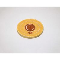 Круг полировочный для шлифмотора бязевый жёлтый Sheshan Brush, диаметр 3 дюйма, 30 слоёв, 1шт. 