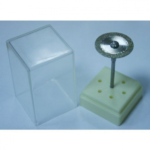 Диск сепарационный алмазный 2-сторонний,средняя зернистость,диаметр рабочей части 19 мм, 1 шт 