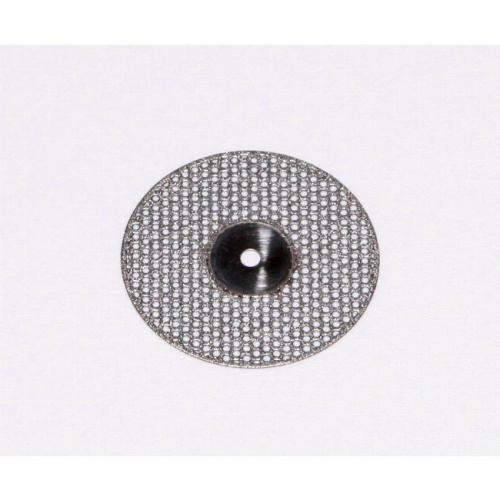 Диск сепарационный алмазный 2-сторонний,перфорированный мелкая зернистость,диаметр рабочей части 22 мм,без дискодержателя ,1 шт  фото 2